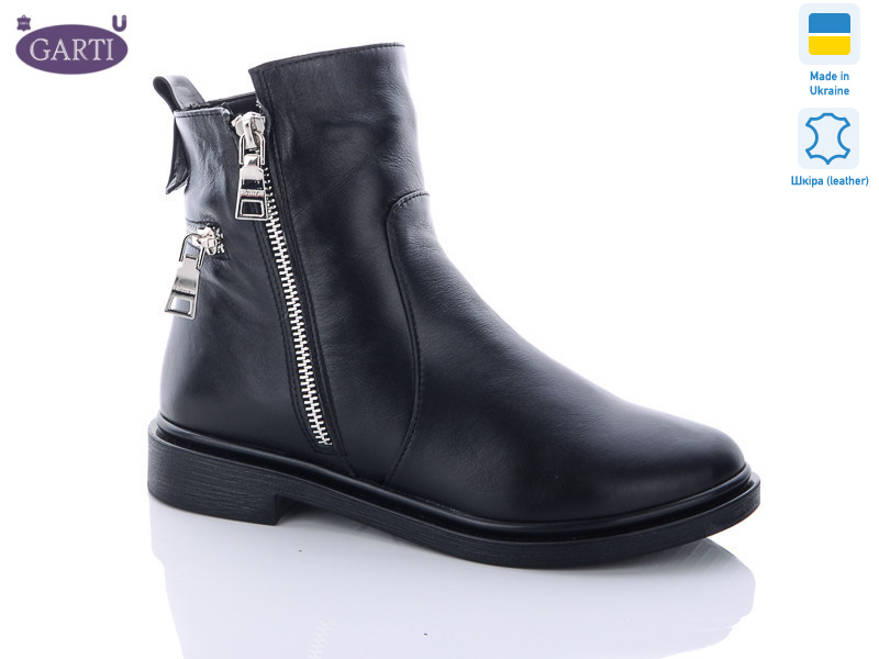 507-1 чёрная кожа мех, 6 (36-41), <strong>980</strong>, зима