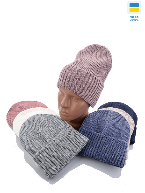 Шапка жін. фліс 003 mix, 5 (One size), <strong>135</strong>, зима