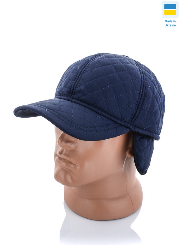 Кепка чол.плащівка стегана синя, 5 (56-60), <strong>220</strong>, зима