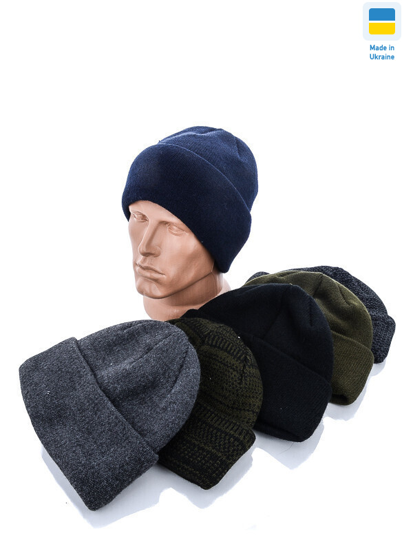 Шапка відворіт товстий mix, 5 (One size), <strong>100</strong>, зима