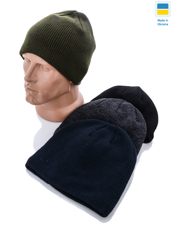 Шапка однотона mix, 5 (One size), <strong>58</strong>, зима