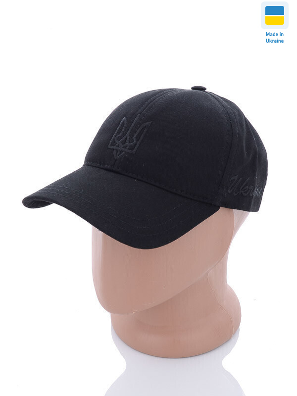 Бейсболка котон з вишивкою N015 чорний, 3 (One size), <strong>205</strong>, демісезон