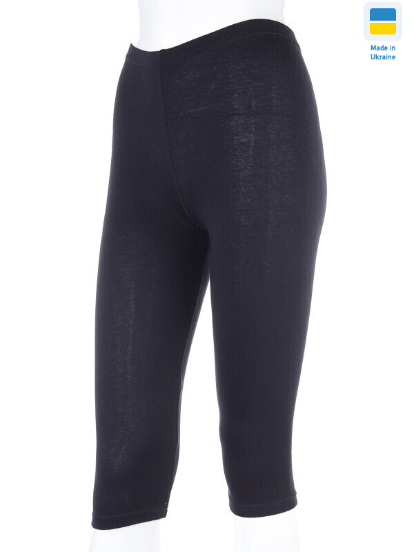 Бриджі чорні каміння чорний батал, 3 (50-56), <strong>205</strong>, літо