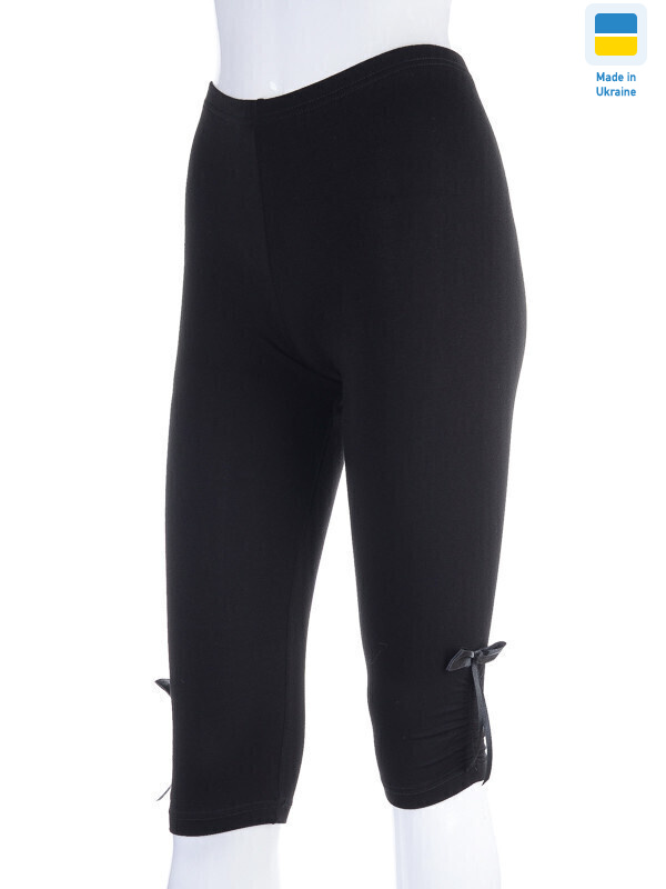 Бриджі атлас бант чорний батал, 3 (50-56), <strong>205</strong>, літо