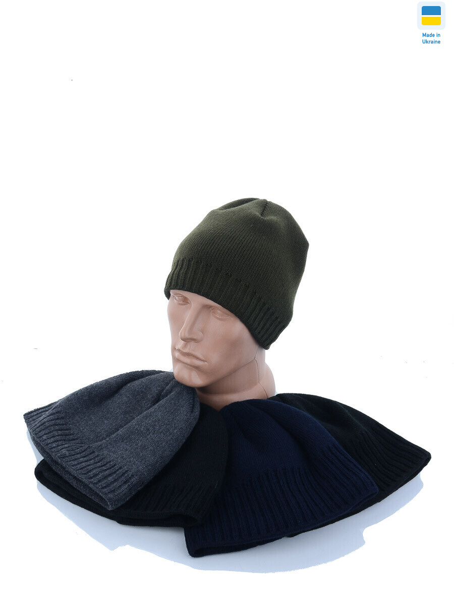 Шапка резинка по низу на флісі mix, 5 (One size), <strong>70</strong>, зима