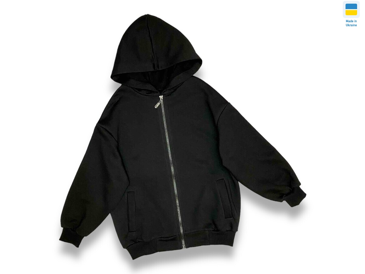 2328 black (134-158) худі, 5 (S-2XL), <strong>11</strong>, демісезон