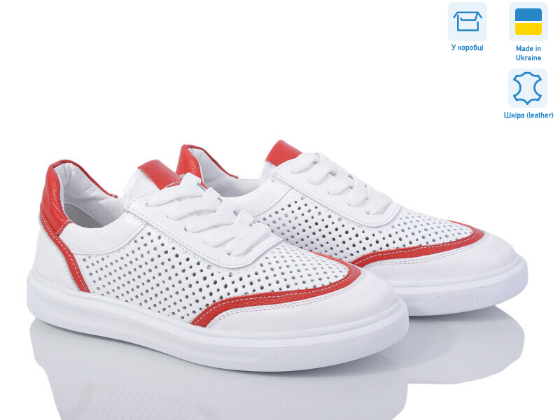 Люсі 24020 біло-червоний, 6 (36-40), <strong>1115</strong>, демісезон