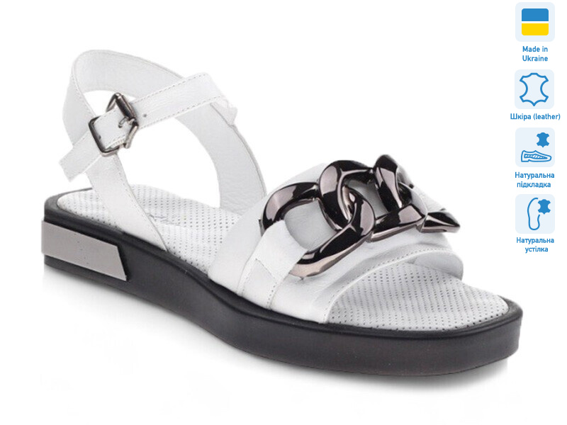 Prime 22110-A-06 білий шкіра літо 2022, 8 (36-41), <strong>559</strong>, літо