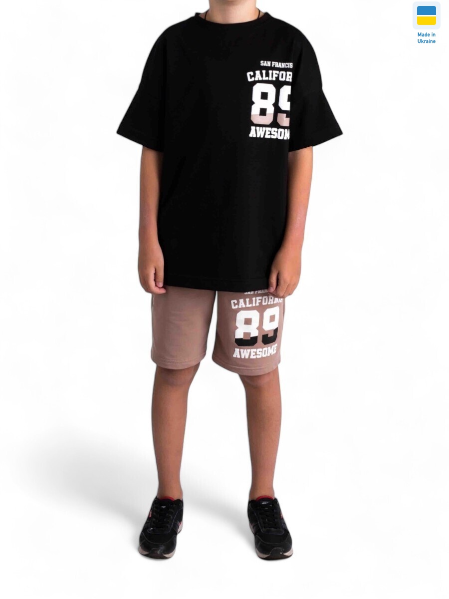 2411 чорний-коричневий (134-158), 5 (S-2XL), <strong>11.3</strong>, літо