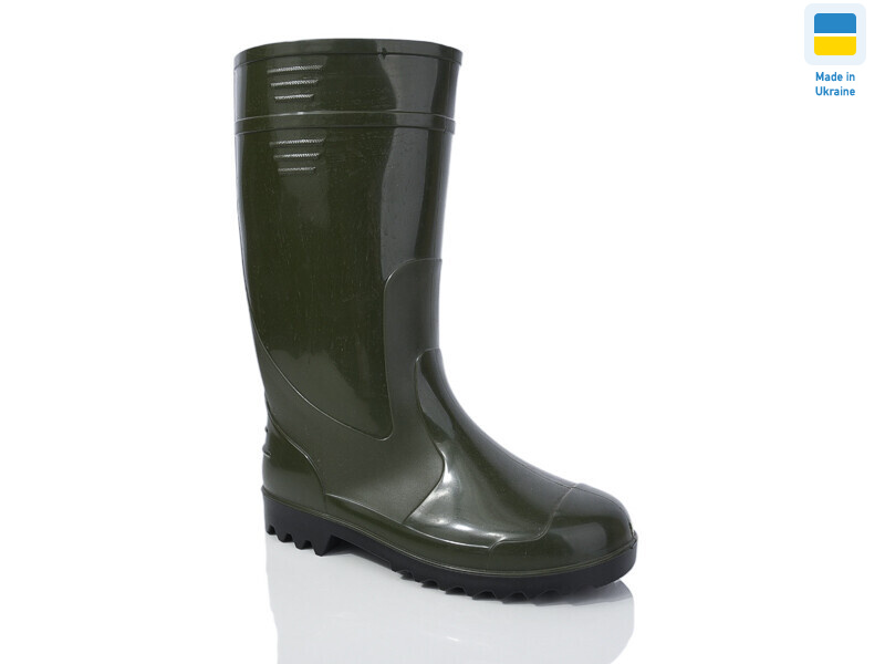 Чоботи резинові зелені, 6 (41-46), <strong>350</strong>, демісезон