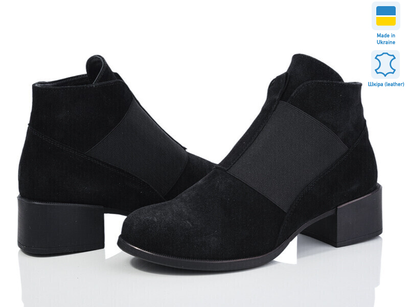 Sofi Stails ІРЕН 3004 чорний замш, 5 (37-41), <strong>865</strong>, демісезон