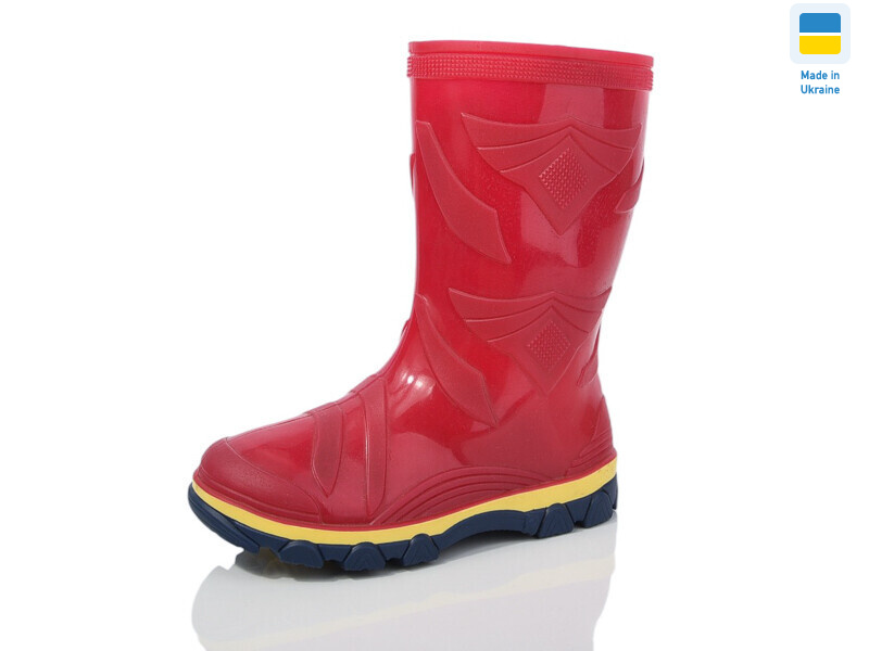 Чоботи  резинові червоний, 9 (27-35), <strong>250</strong>, демісезон