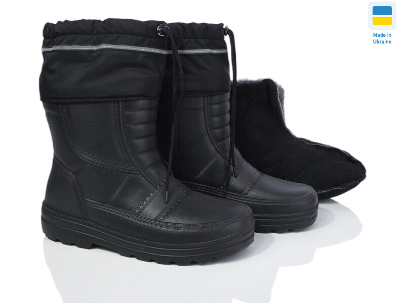 Чобіт чол. знімна панчоха SV25 чорний рибак, 6 (41-46), <strong>245</strong>, зима