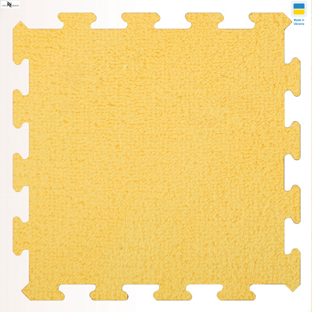 Килимок пазл товщина 2 см (31x31см) 001-5 yellow, 12 (One size), <strong>90</strong>