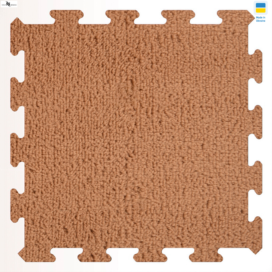 Килимок пазл товщина 2 см (31x31см) 001-7 brown, 12 (One size), <strong>90</strong>