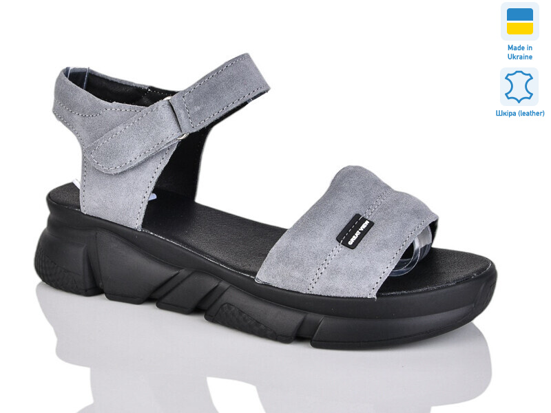 1708-1 серый замш, 6 (37-41), <strong>620</strong>, літо