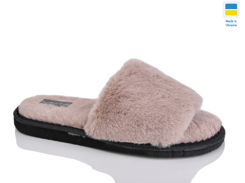 Кімнатні капці хутро бежевий, 6 (36-41), <strong>195</strong>, зима