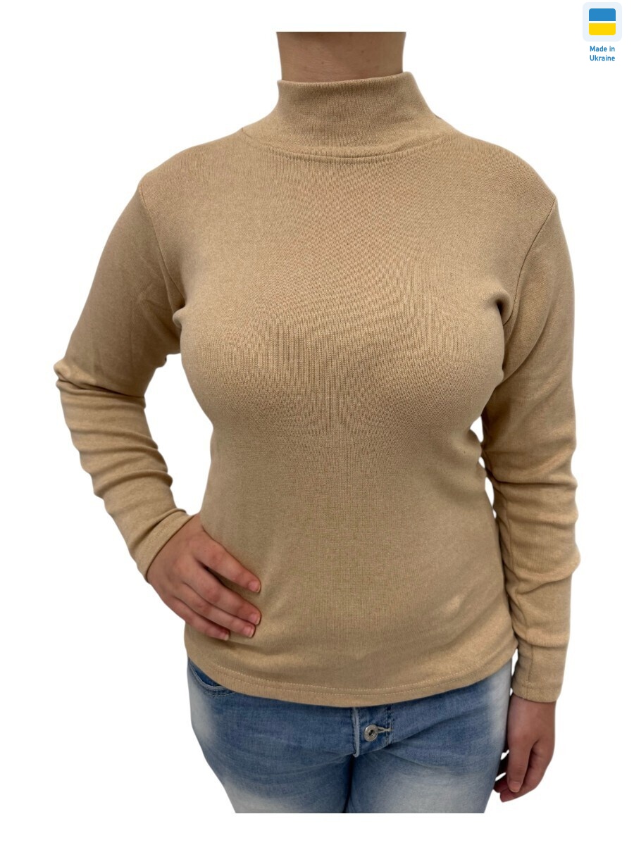 Гольф жіночий бежевий, 6 (S-3XL), <strong>115</strong>, зима