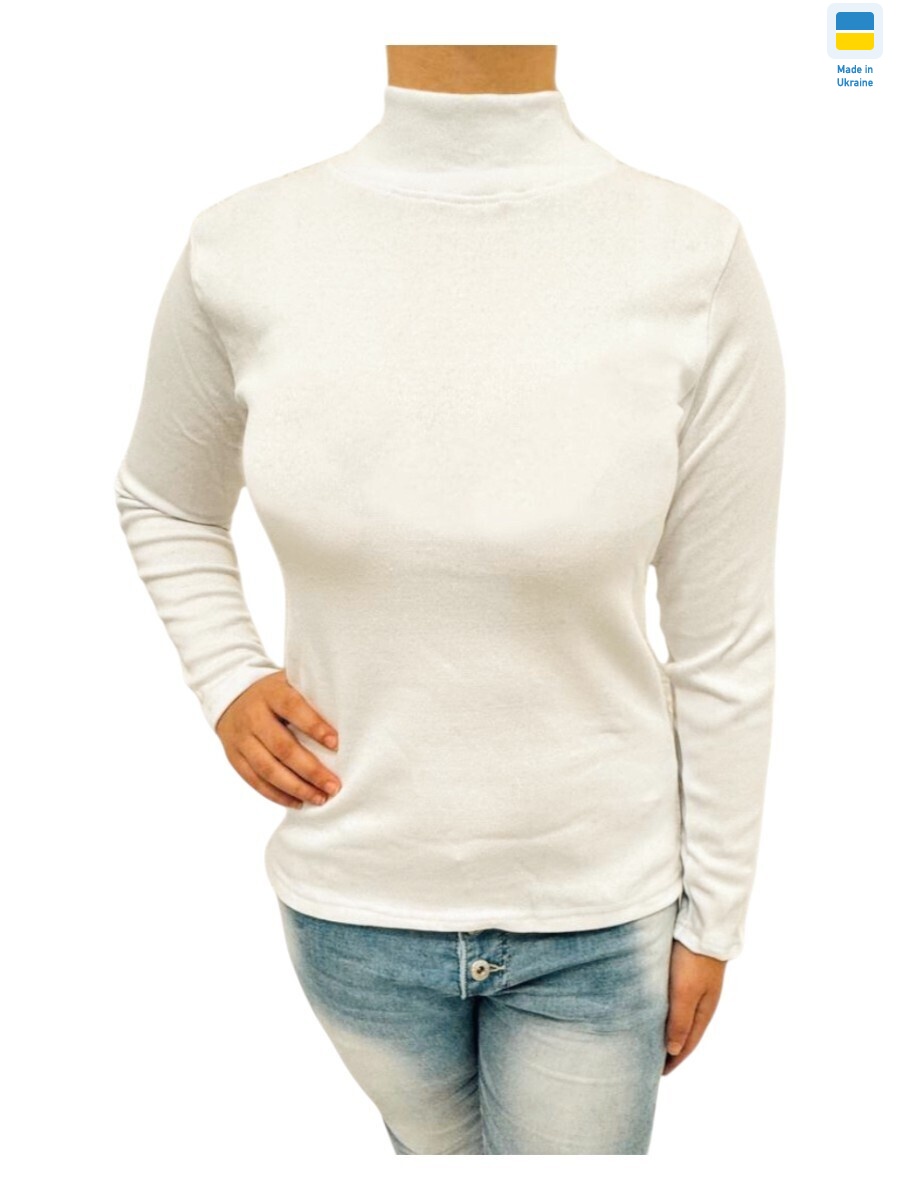 Гольф жіночий молочний, 6 (S-3XL), <strong>115</strong>, зима