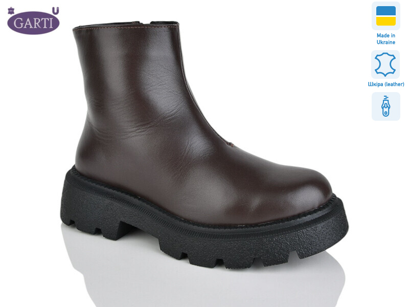 6725 корич шкіра хутро, 6 (36-40), <strong>1040</strong>, зима