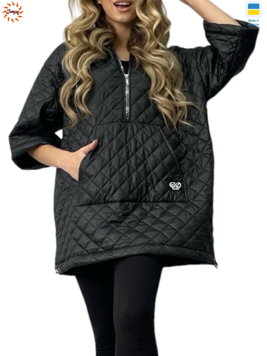 Жилетка анорак жіноча black, 2 (40-54), <strong>720</strong>, демісезон