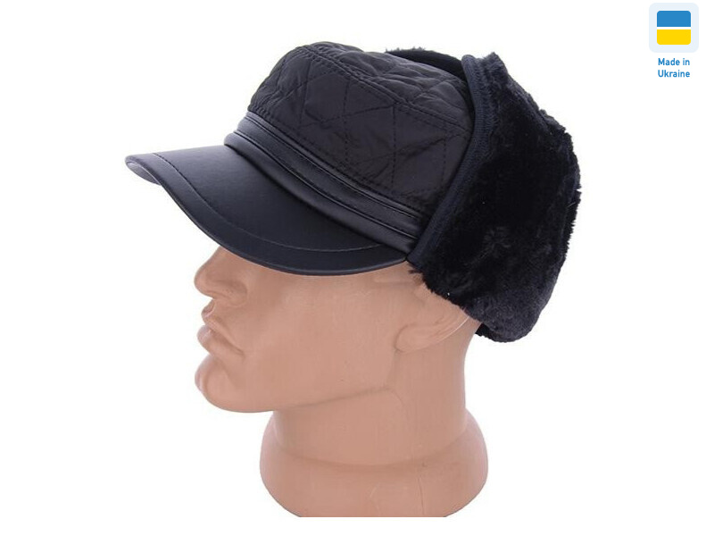 0497 німка зимова вуха хутро чорний, 4 (57-60), <strong>300</strong>, зима