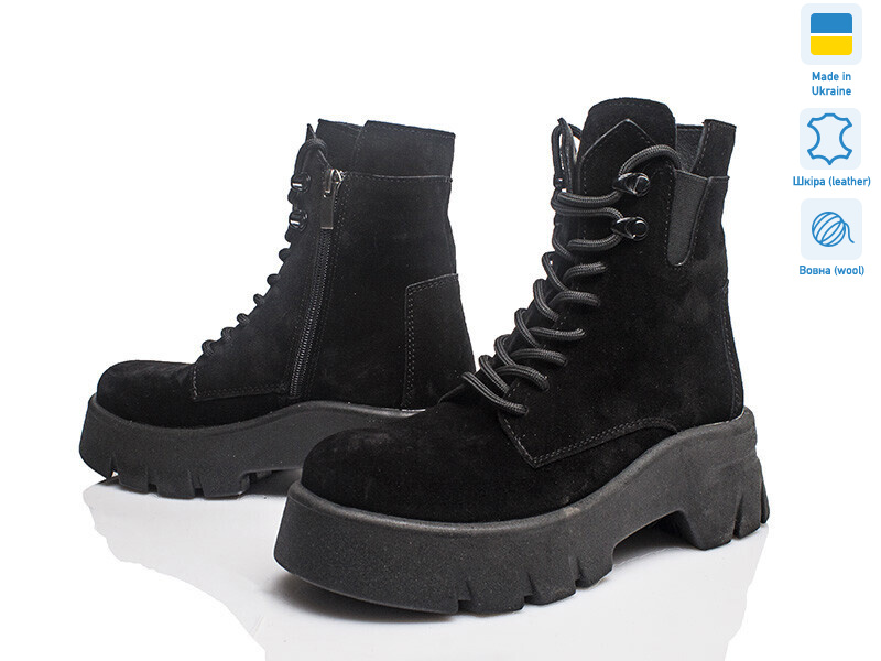 Paradize T 546 чорн замш з, 4 (36-39), <strong>1599</strong>, зима