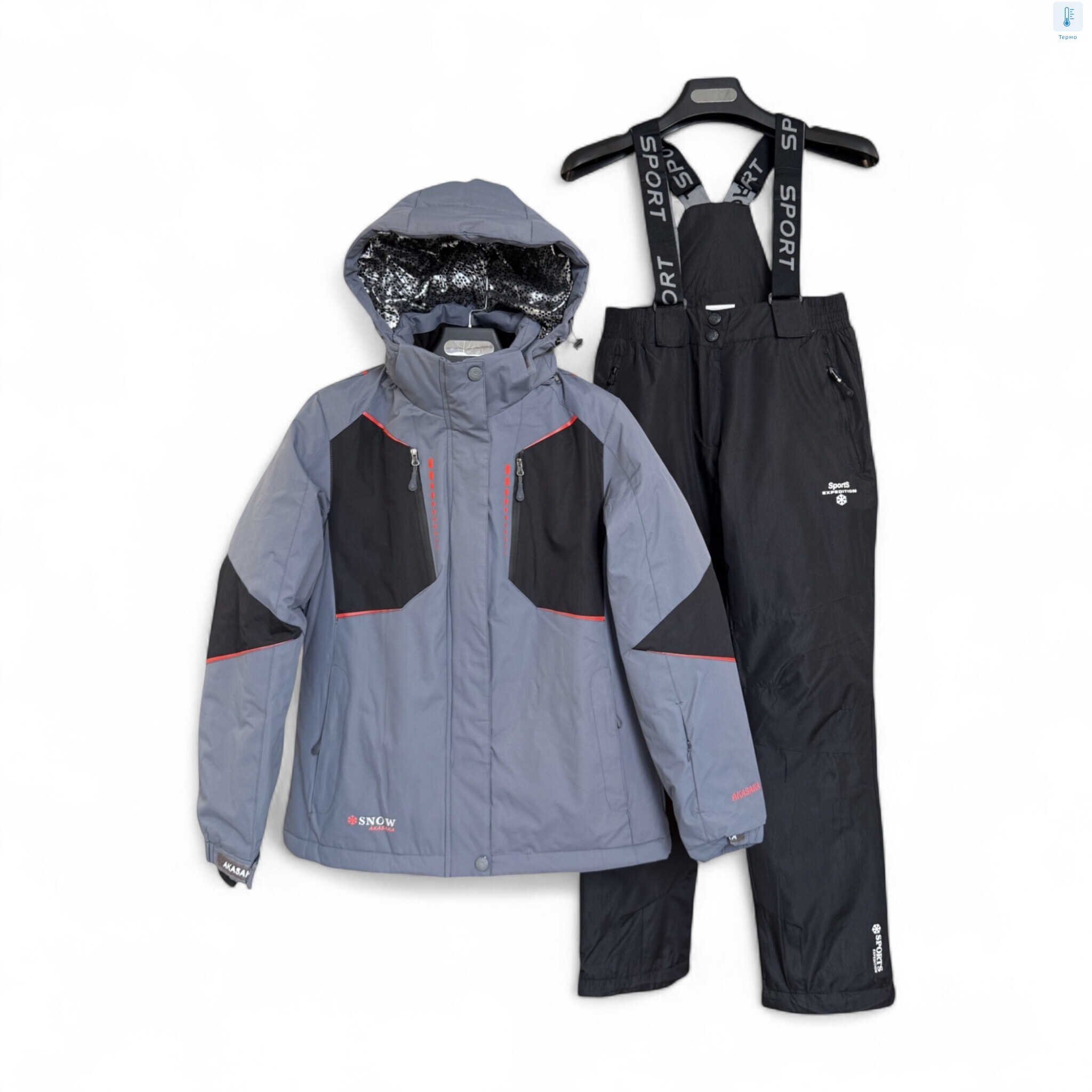 Костюм WS21092-69 grey, 5 (S-2XL), <strong>42</strong>, зима