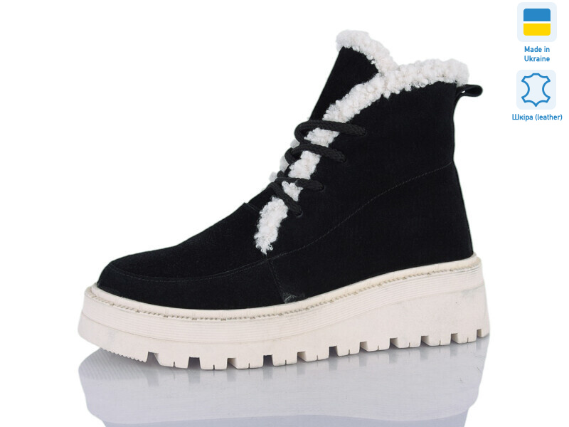 2215 чорний з біл-п.зима, 6 (37-41), <strong>910</strong>, зима