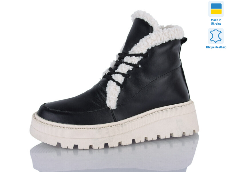 2215 чорний-біл.біл-п.зима, 6 (37-41), <strong>910</strong>, зима