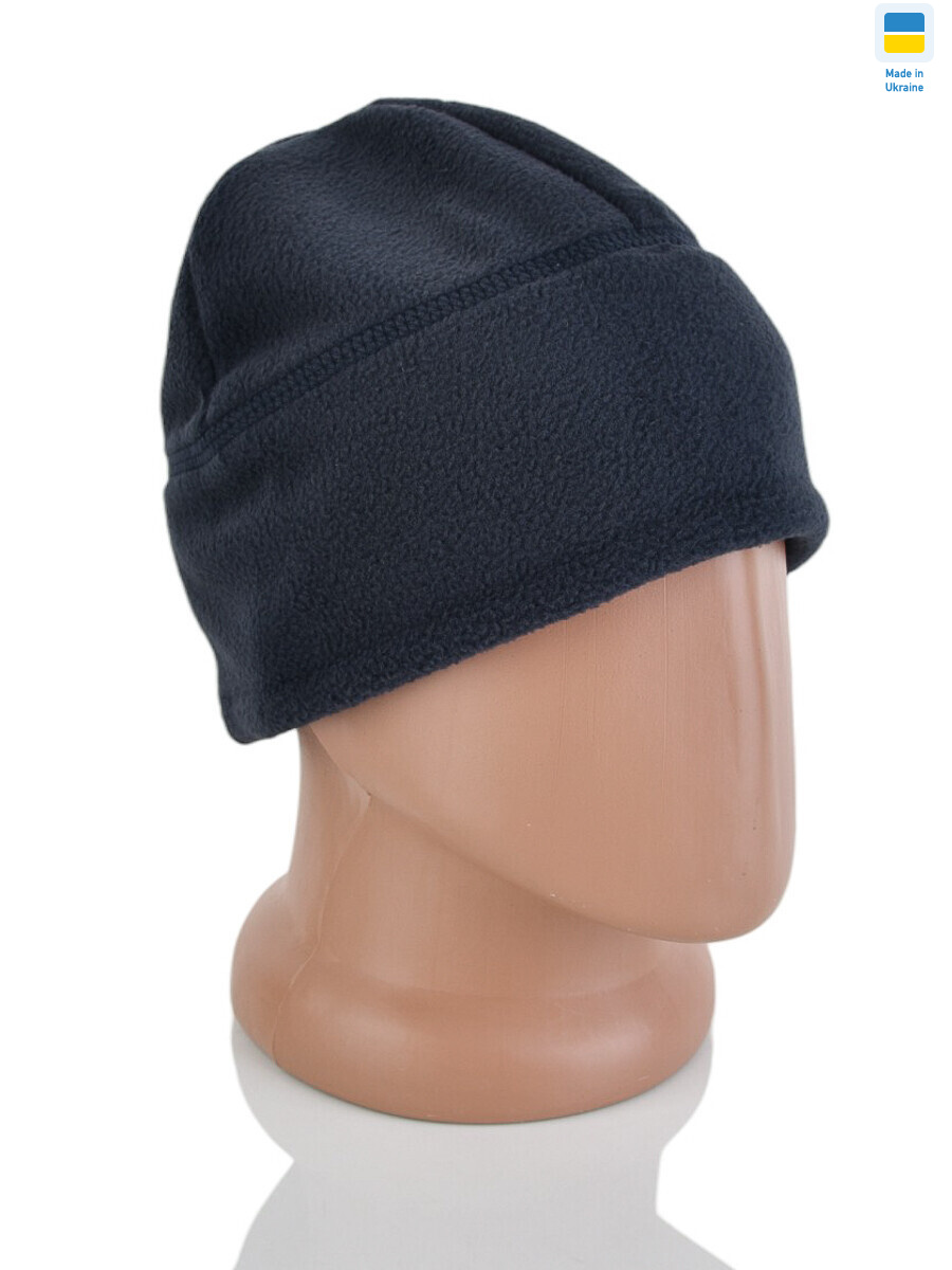 Шапка флісова синій (56р), 5 (One size), <strong>73</strong>, зима