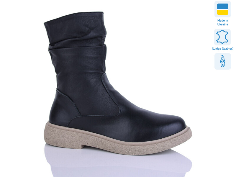 19 чорний к беж-п.зима, 6 (37-41), <strong>900</strong>, зима