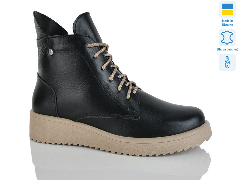 25R чорний беж к. зима, 6 (37-41), <strong>910</strong>, зима