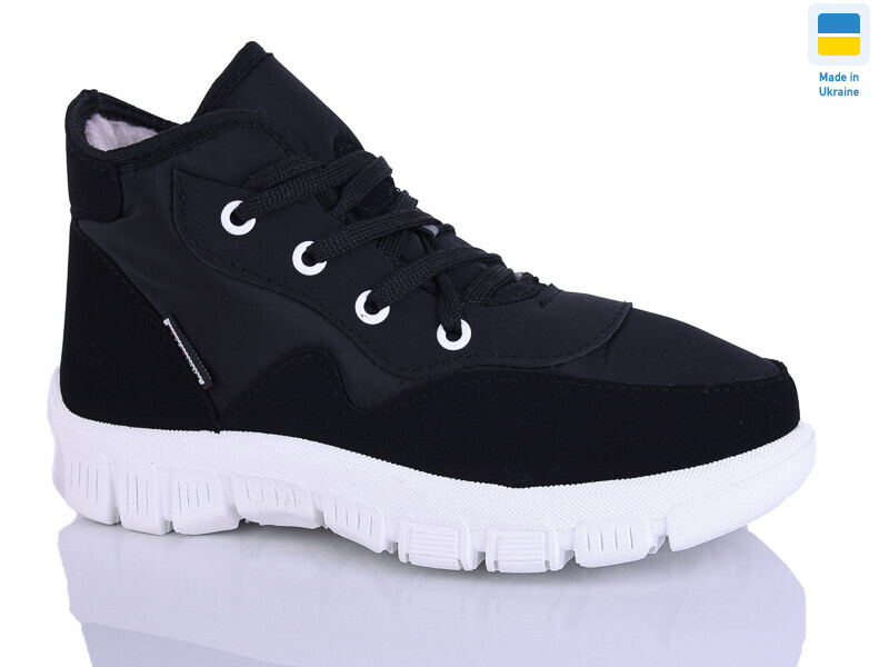 1112 чорний біла підошва, 6 (36-41), <strong>295</strong>, зима