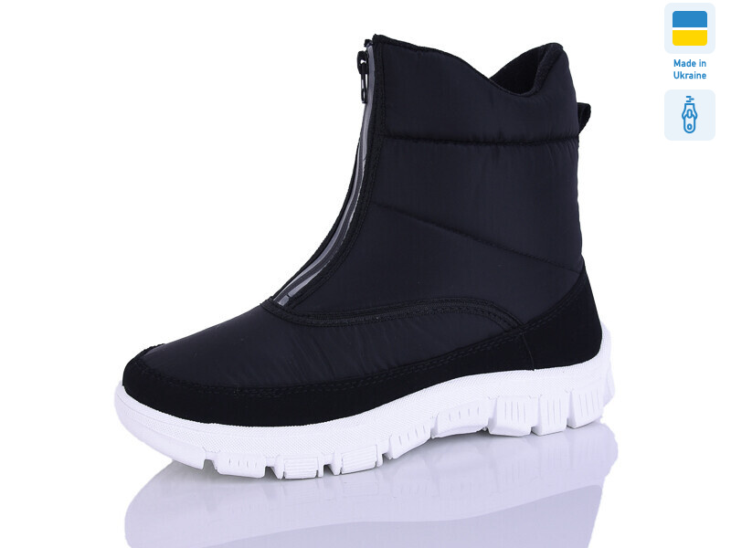 1323 чорний біла підошва відбивач, 6 (36-41), <strong>330</strong>, зима