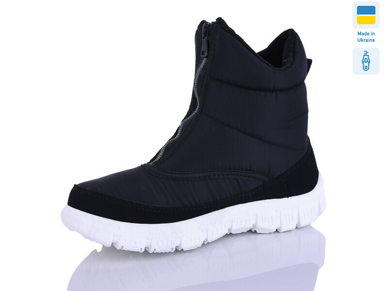 1323 чорний біла підошва, 6 (36-41), <strong>330</strong>, зима