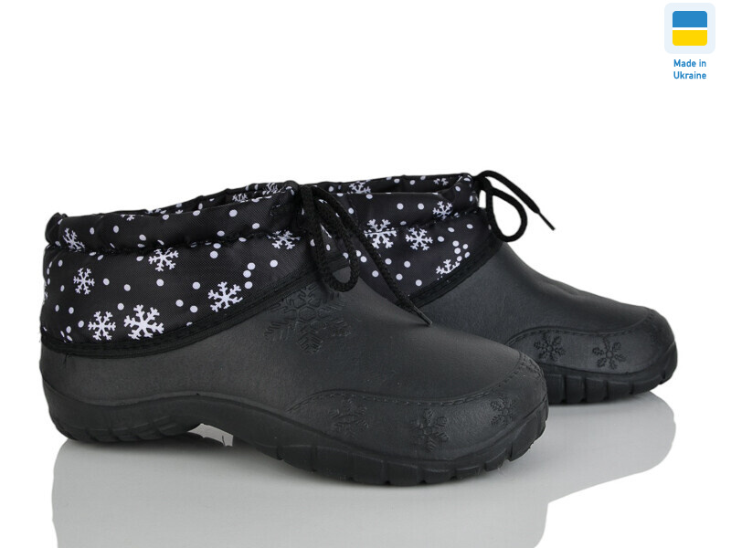 810 калоші сніжинка чорний, 8 (37-41), <strong>150</strong>, зима