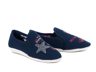 Эспадриль камни звезда синие, 8 (30-35), <strong>70</strong>, 