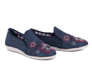 Эспадриль камни джинс черный, 8 (30-35), <strong>70</strong>, 