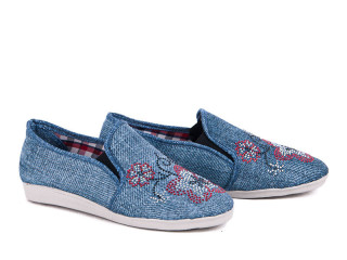 Эспадриль камни джинс светло-голубой, 8 (30-35), <strong>70</strong>, 