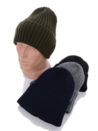 Шапка з відв. рубчик фліс mix, 5 (One size), <strong>115</strong>, зима