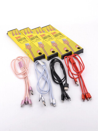 P00044 mix USB Кабель 3в1, 1,2м, 4 кол., 500, <strong>1.37</strong>