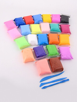 F90131 Пластилін 24 кольори, 24шт., 13гр., 80, <strong>1.42</strong>