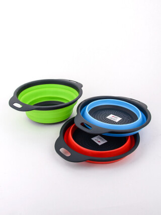 M12601 Дуршлаг силіконовий 29х23х9,5см mix, 100, <strong>1.13</strong>