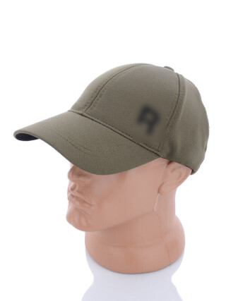 Кепка трикотаж з вишивкою хакі, 3 (One size), <strong>155</strong>, демісезон