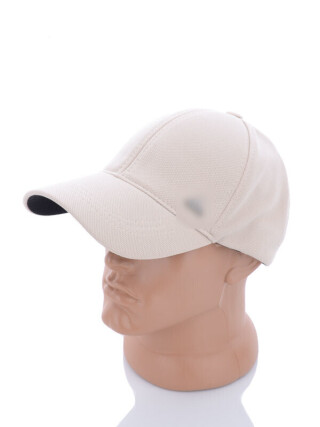 Кепка трикотаж з залізкою бежевий, 3 (One size), <strong>155</strong>, демісезон