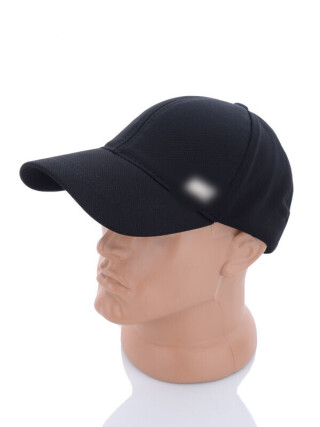 Кепка трикотаж з залізкою чорний, 3 (One size), <strong>155</strong>, демісезон