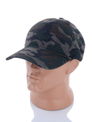 Кепка камуфляж трикотаж на резинці чорний, 3, <strong>125</strong>, демісезон