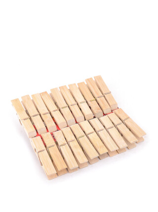 H01337 Прищіпки бамбукові, 1,3*7,1см, 20шт., 150, <strong>0.44</strong>