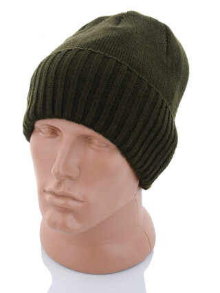 Шапка відгин на флісі 006-2 green, 5 (One size), <strong>90</strong>, зима